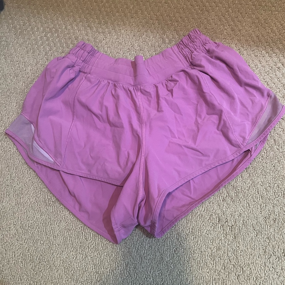 Lululemon pink hotty hot rare shorts